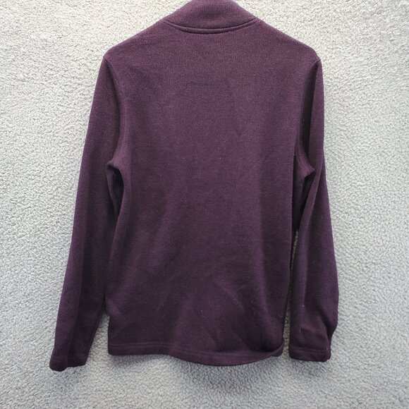 Eddie Bauer Quarter Zip Pullover Jacket Men Small Purple Pockets Outdoor S - Picture 6 of 7